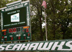 wagner stadium football college loudspeakers installed community seahawks